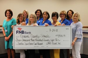 FNB Donates Over $17,000 to Local Schools