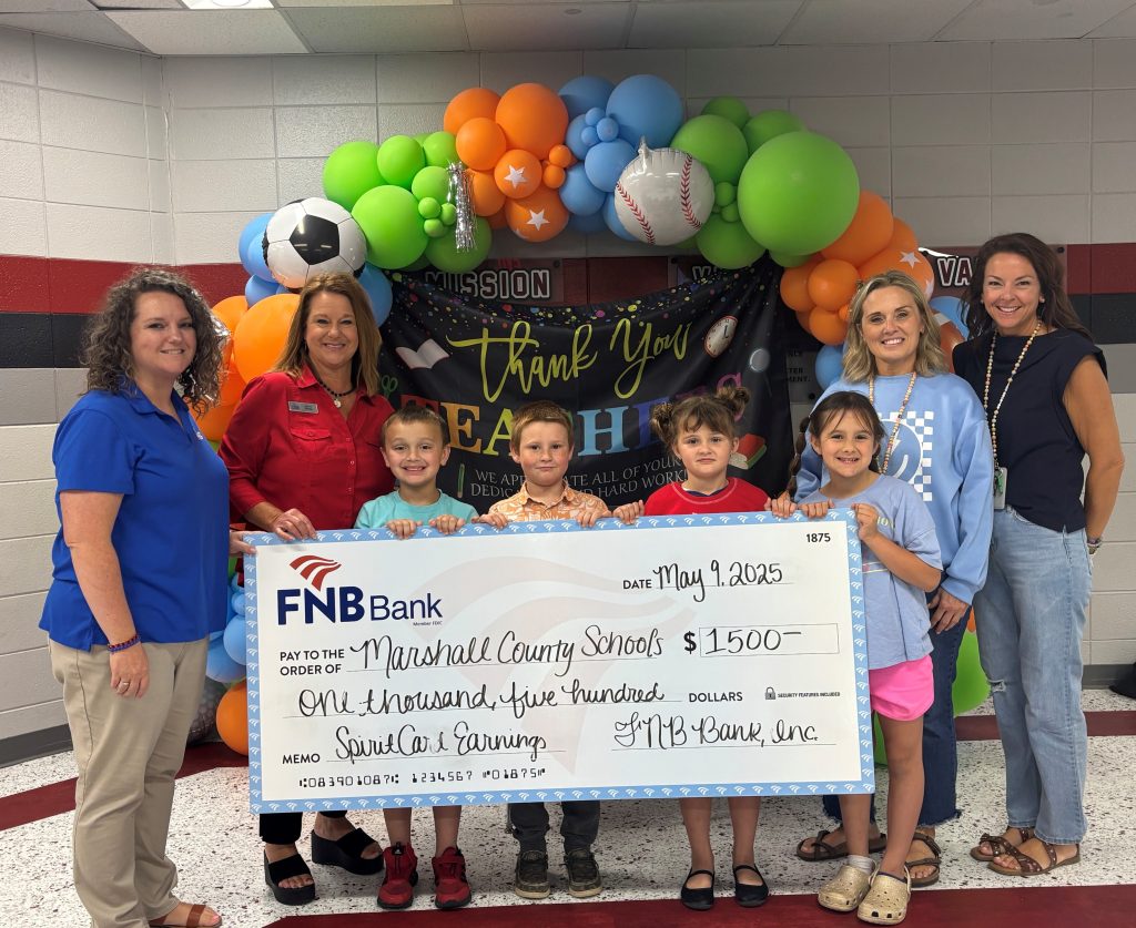 Marshall County Spirit debit card check presentation